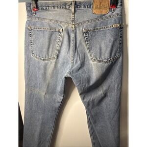 Vintage Levi Strauss Signature Jeans 38x29 Regular Fit Light Wash Straight Leg